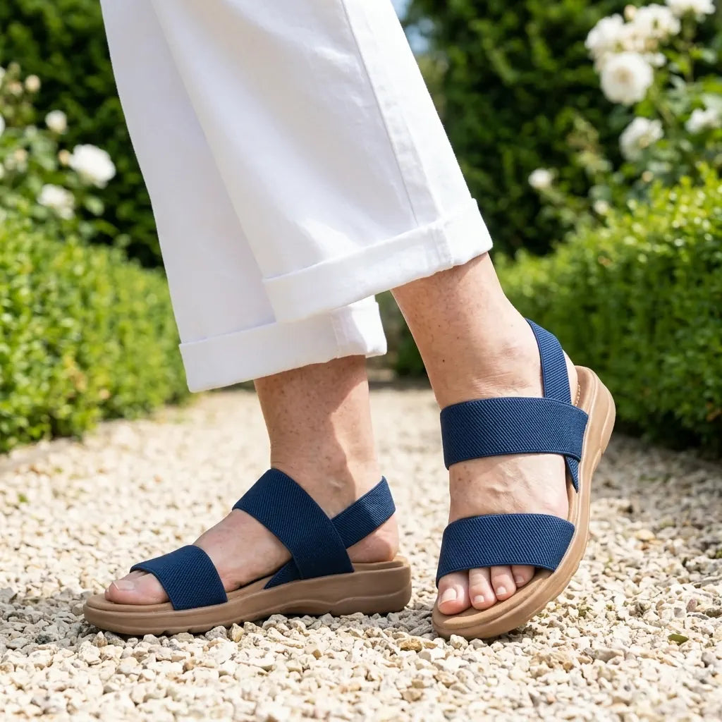 Free Stride Sandals - Navy Blue lifestyle