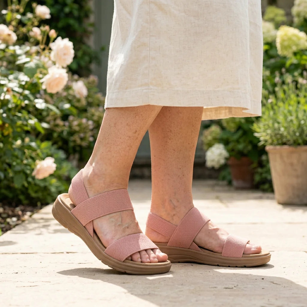 Free Stride Sandals - Pink lifestyle